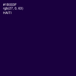 #1B003F - Haiti Color Image