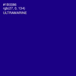#1B0086 - Ultramarine Color Image