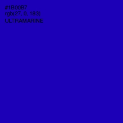 #1B00B7 - Ultramarine Color Image