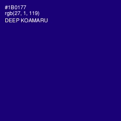 #1B0177 - Deep Koamaru Color Image