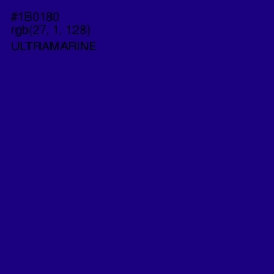 #1B0180 - Ultramarine Color Image