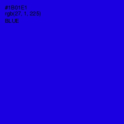 #1B01E1 - Blue Color Image