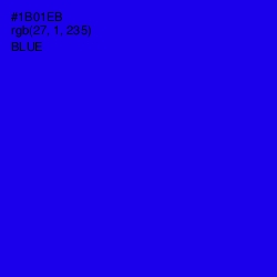 #1B01EB - Blue Color Image