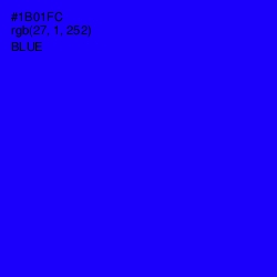 #1B01FC - Blue Color Image