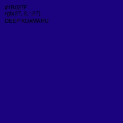 #1B027F - Deep Koamaru Color Image