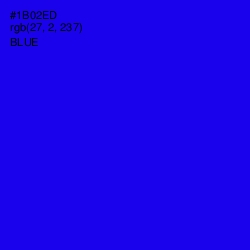 #1B02ED - Blue Color Image