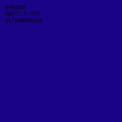 #1B0387 - Ultramarine Color Image