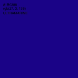 #1B0388 - Ultramarine Color Image