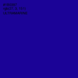 #1B0397 - Ultramarine Color Image