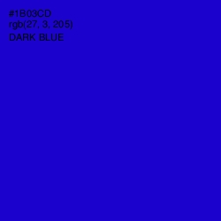 #1B03CD - Dark Blue Color Image