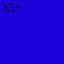 #1B03D9 - Dark Blue Color Image