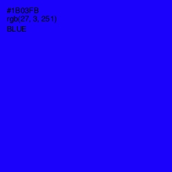 #1B03FB - Blue Color Image