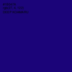 #1B047A - Deep Koamaru Color Image