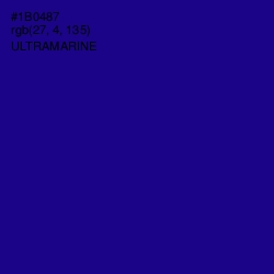 #1B0487 - Ultramarine Color Image