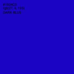 #1B04C3 - Dark Blue Color Image