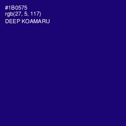 #1B0575 - Deep Koamaru Color Image