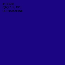 #1B0583 - Ultramarine Color Image