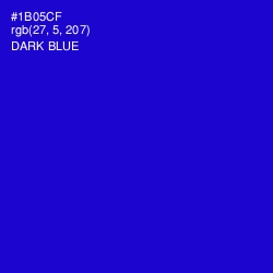 #1B05CF - Dark Blue Color Image