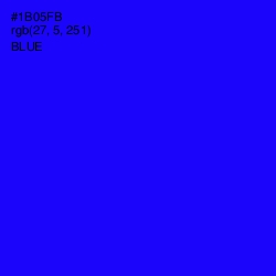 #1B05FB - Blue Color Image