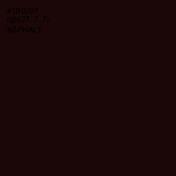 #1B0707 - Asphalt Color Image