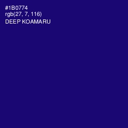 #1B0774 - Deep Koamaru Color Image