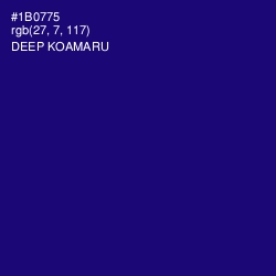 #1B0775 - Deep Koamaru Color Image