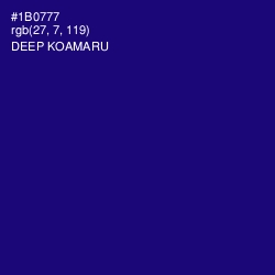 #1B0777 - Deep Koamaru Color Image