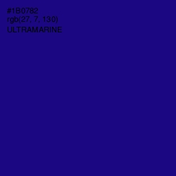 #1B0782 - Ultramarine Color Image