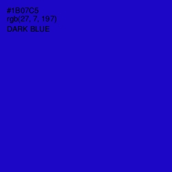 #1B07C5 - Dark Blue Color Image