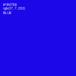 #1B07E8 - Blue Color Image