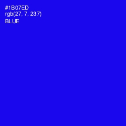 #1B07ED - Blue Color Image