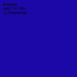 #1B08A6 - Ultramarine Color Image