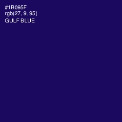 #1B095F - Gulf Blue Color Image