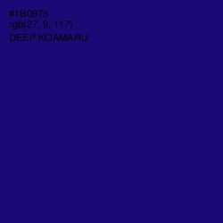 #1B0975 - Deep Koamaru Color Image