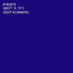 #1B0979 - Deep Koamaru Color Image