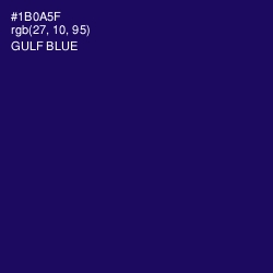 #1B0A5F - Gulf Blue Color Image