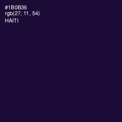 #1B0B36 - Haiti Color Image
