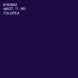 #1B0B42 - Tolopea Color Image