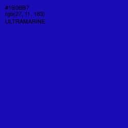 #1B0BB7 - Ultramarine Color Image