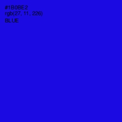 #1B0BE2 - Blue Color Image