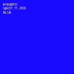 #1B0BFD - Blue Color Image