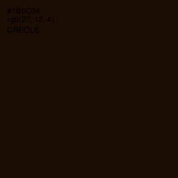 #1B0C04 - Creole Color Image