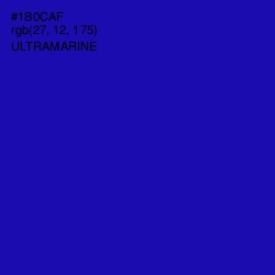 #1B0CAF - Ultramarine Color Image