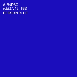 #1B0DBC - Persian Blue Color Image