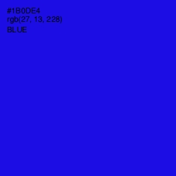 #1B0DE4 - Blue Color Image