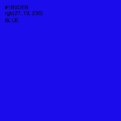 #1B0DEB - Blue Color Image