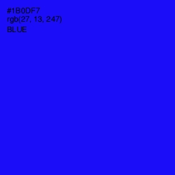 #1B0DF7 - Blue Color Image