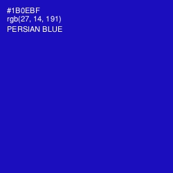 #1B0EBF - Persian Blue Color Image