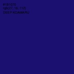 #1B1070 - Deep Koamaru Color Image