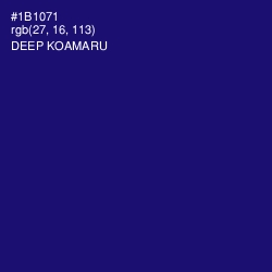 #1B1071 - Deep Koamaru Color Image